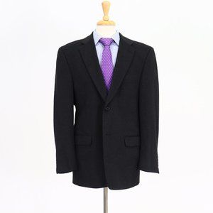 Claiborne 44R Gray Solid 2-Button Sport Coat Blazer Jacket B926